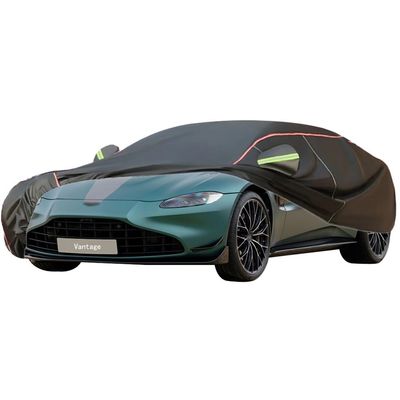 WOLWES Car Covers are Suitable for 1977-2023 Aston Martin Vantage, Water,Rain,Sun and Snow Resistant Oxford Fabric Car Cover,with Side Door Zip (Color : Black, Size : F1 Edition)