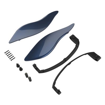 Advanblack Midnight Blue Side Wings Air Deflectors, Fairing Side Wing Windshield, Fairing Side Shield, Adjustable Wind Deflectors, Compatible for Harley Touring Street Electra Glide 2014-2023