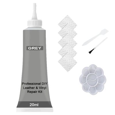 XTEES Meomeland Advanced Leather Repair Gel Kit for Cars, 20ml Leather Repair Gel for Car Seats, Vinyl and Leather Repair Cream Filler (Grey)