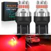 GLOFE 7443 LED Brake Tail Light Bulbs Super Bright Red 7440 7441 7444 T20 W21W 7444NA LED Bulb for Stop Parking Lights Easy Install 2023 New Upgrade (Pack of 2) view 1