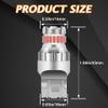 GLOFE 7443 LED Brake Tail Light Bulbs Super Bright Red 7440 7441 7444 T20 W21W 7444NA LED Bulb for Stop Parking Lights Easy Install 2023 New Upgrade (Pack of 2) view 3