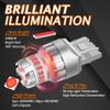 GLOFE 7443 LED Brake Tail Light Bulbs Super Bright Red 7440 7441 7444 T20 W21W 7444NA LED Bulb for Stop Parking Lights Easy Install 2023 New Upgrade (Pack of 2) view 4