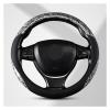 FUERU Car Steering Wheel Cover Set Universal Car Steering Wheel Cover Real Leather Mahogany Grain Ultra-Thin Fit Car Interior (Color : 3#) view 1