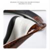 FUERU Car Steering Wheel Cover Set Universal Car Steering Wheel Cover Real Leather Mahogany Grain Ultra-Thin Fit Car Interior (Color : 3#) view 4