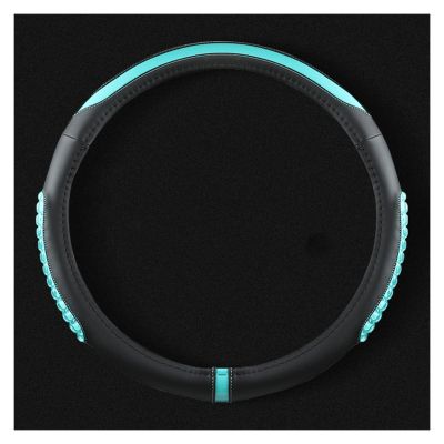FUERU Car Steering Wheel Cover Set Universal Car Steering Wheel Cover Silicone Ultra-Thin Waterproof Anti-Wrinkle Delicate Car Interior (Color : 1#)