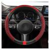 FUERU Car Steering Wheel Cover Set Universal Car Steering Wheel Cover Breathable Ice Silk Soft and Breathable Fashion Car Interior (Color : 10#) view 1