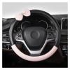 FUERU Car Steering Wheel Cover Set Universal Car Steering Wheel Cover Real Leather Ultra-Thin Grip Comfortable Exquisite Car Interior (Color : 2#) view 1