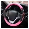 FUERU Car Steering Wheel Cover Set Universal Car Steering Wheel Cover Genuine Leather Sweat-Absorbing and Breathable Car Interior Gift (Color : 1#) view 1