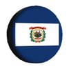 Cafetime West Virginia State Flag Spare Tire Cover Wheel Protectors Covers Dust Proof 15 Inch Wheel Covers Universal for Trailer RV SUV Truck Camper Travel Trailers view 1