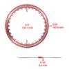 Caltric Steel Clutch Disc Plate Compatible with Yamaha 1D7-16325-00-00 1D71632500 view 2