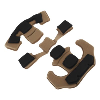 Helmet Lining Set, Nylon Sponge Helmet Pads Chin Strap Replacement, for ACH for MICH for Wendy for FMA for EXF Helmets, Easy to Install (Desert Color Sponge)