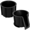 AOIT 2PCS Cup Holder Insert Compatible with To yota 4RUNNER 2010-2023, Rubber Holder Cup Vehicle Parts & Accessories, Replaces 66991-35030 66992-35030 Center Console Left Front & Rear Cupholder Insert view 1