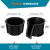 AOIT 2PCS Cup Holder Insert Compatible with To yota 4RUNNER 2010-2023, Rubber Holder Cup Vehicle Parts & Accessories, Replaces 66991-35030 66992-35030 Center Console Left Front & Rear Cupholder Insert view 3