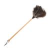1pc Soft Hair Duster Automatic Mop Hand Duster Black Mops Cleaning Gadgets Sweeper Ladlebroom Retractable Furniture Ostrich Solid Wood view 1
