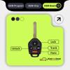 Keylessbest Replacement for 2008 2009 2010 2011 Subaru Legacy Outback Tribeca Key Fob Remote Control CWTWBU766 4 Buttons 433MHz view 4