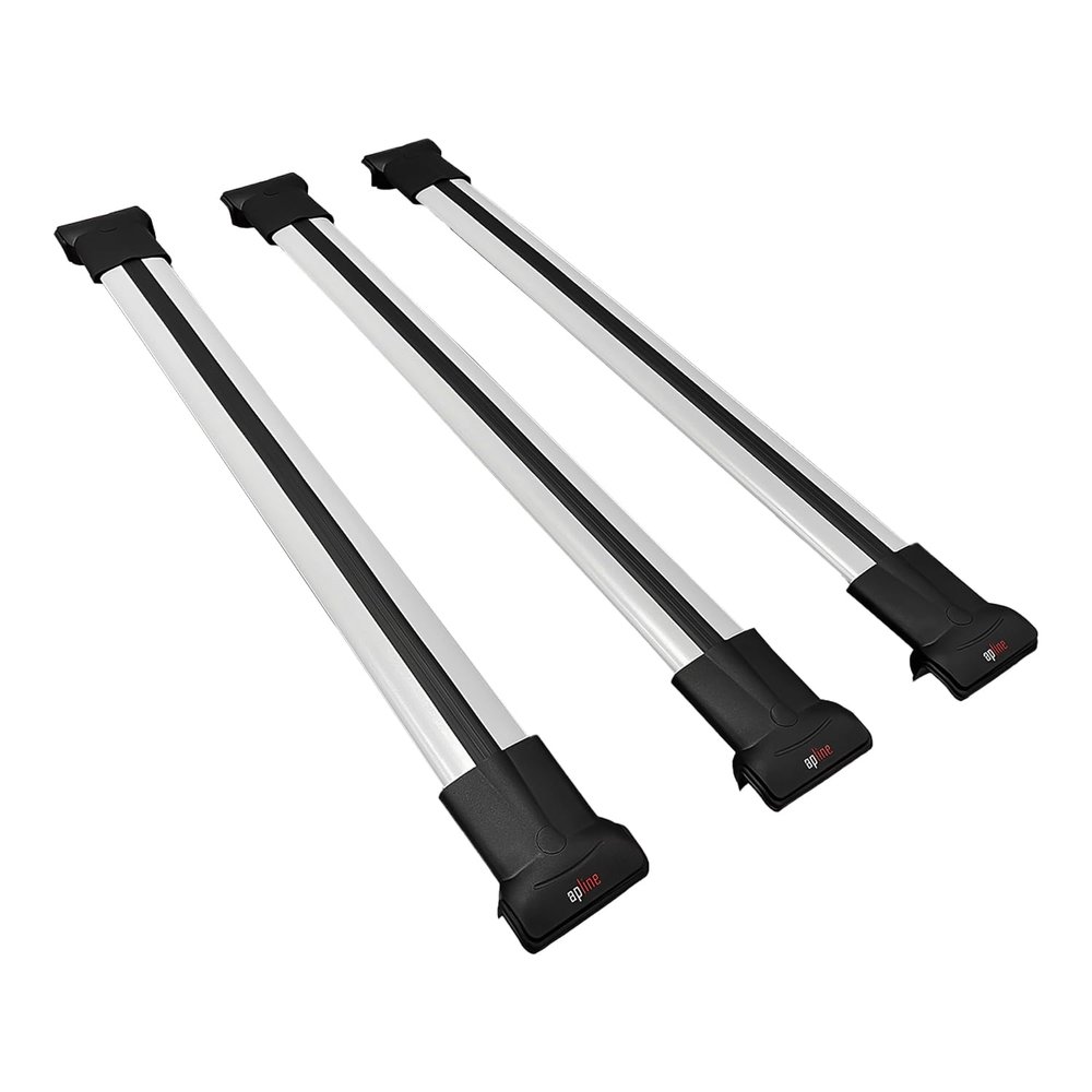 accessorypart Compatible with Great Wall Poer 2019-2026 Fly Model Car Roof Rack Cross Bar Gray Aluminium 3 Bars