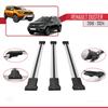 accessorypart Compatible with Renault Duster 2 (HM) 2018-2024 Fly Model Car Roof Rack Cross Bar Gray Aluminium 3 Bars view 3