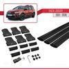 accessorypart Compatible with Dacia Jogger 2021-2026 Fly Model Car Roof Rack Cross Bar Black Aluminium 3 Bars view 4