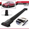 accessorypart Compatible with Hyundai i20 II Active (GB) 2015-2019 Fly Model Car Roof Rack Cross Bar Black Aluminium 3 Bars view 3