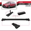 accessorypart Compatible with Hyundai i20 II Active (GB) 2015-2019 Fly Model Car Roof Rack Cross Bar Black Aluminium 3 Bars view 4
