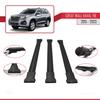 accessorypart Compatible with Great Wall Haval H9 2015-2023 Fly Model Car Roof Rack Cross Bar Black Aluminium 3 Bars view 3
