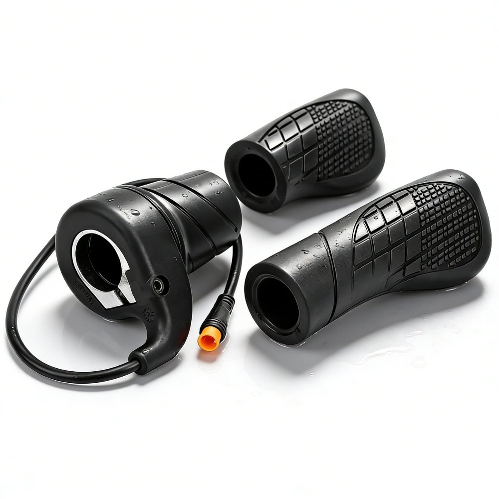 Scooter Throttle Grip Half Throttle for Electric Bike E Scooter, Throttle Handle Electric Modified for Mountain E Bike Scooter
