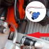 Water Temperature Thermostat Sensor Automotive Engine Radiator in Line Hose Fitting for Motorcycle ATV Vehicle Radiator Sensor Adaptor Clamps(Blue) view 2