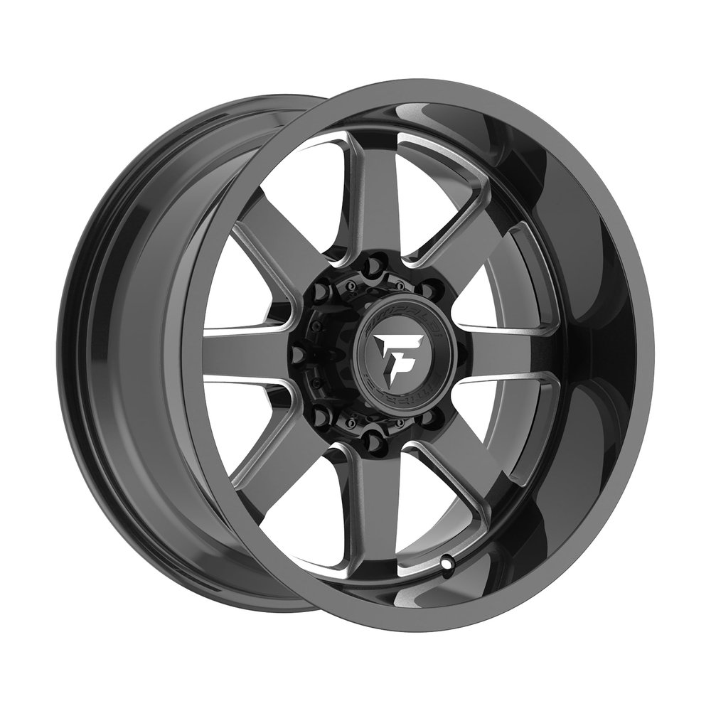 FITTIPALDI OFF ROAD FA16BM 20X10, ET -25, PCD 8X180, CB 124.3-Gloss Black Milled, FA16-20108180N25BM