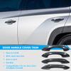 DLOVEG Exterior Door Handle Cover Compatible for 2022 2023 2024 Hyundai Tucson Accessories Door Handle Protector Trim with 2 Hole for Auto Lock Sensors (Carbon Fiber Pattern) view 2