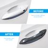 DLOVEG Exterior Door Handle Cover Compatible for 2022 2023 2024 Hyundai Tucson Accessories Door Handle Protector Trim with 2 Hole for Auto Lock Sensors (Carbon Fiber Pattern) view 4