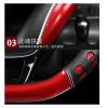 FUERU Car Steering Wheel Cover Set Universal Car Steering Wheel Cover Genuine Leather Breathable Moisture Drainage Fashion Car Interior (Color : 5#) view 4