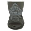 281Z Organic Cotton Neck Gaiter - Balaclava Tube Scarf with Historical Print - Ukrainika Series (Dorostol Olive Drab) view 1