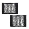 2PCS Universal Car Pouch Mesh Ceiling Netting Storage Black view 1