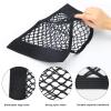 2PCS Universal Car Pouch Mesh Ceiling Netting Storage Black view 3