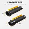 GZYF 1" Motorcycle Grips Non-Slip Handlebar Grips 25.4mm Aluminum Black Universal for Harley Davidson for Touring for Sportster Dyna for Softail Cruiser Chopper Custom Bikes,Fits Cable Throttle Only view 2