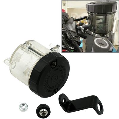 GZYF Motorcycle Front Brake Fluid Reservoir, Front Clutch Tank Cylinder ABS 1pc Universal for Ducati, for HONDA, for Kawasaki, for Suzuki All Models & Years (Type D)