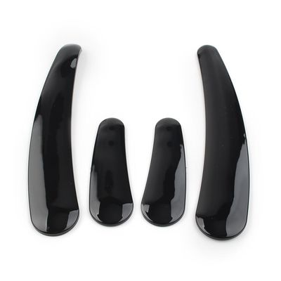 GZYF Motorcycle Curved Swingarm Frame Insert Set Chrome ABS Plastic 4pcs for Harley for Softail Models 08-up model Black