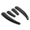 GZYF Motorcycle Curved Swingarm Frame Insert Set Chrome ABS Plastic 4pcs for Harley for Softail Models 08-up model Black view 3