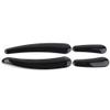 GZYF Motorcycle Curved Swingarm Frame Insert Set Chrome ABS Plastic 4pcs for Harley for Softail Models 08-up model Black view 4