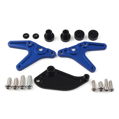 GZYF Aluminum Rear Fixed Hook Kit Blue, Motorcycle Subframe Racing Hooks Tie Down Holder Rear for Yamaha YZF-R7 YZFR7 2022