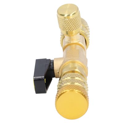 Valve Core Remover Installer Brass Air Conditioning Line Repair Tools for 1/4in 5/16in Ports