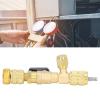 Valve Core Remover Installer Brass Air Conditioning Line Repair Tools for 1/4in 5/16in Ports view 3