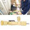 Valve Core Remover Installer Brass Air Conditioning Line Repair Tools for 1/4in 5/16in Ports view 4