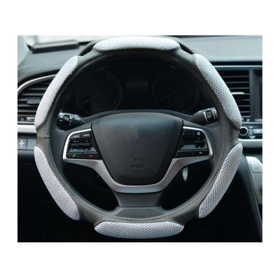 FUERU Car Steering Wheel Cover Set Universal Car Steering Wheel Cover Ice Silk Touch Comfortable Fashion Car Interiors Gift (Color : 5#)