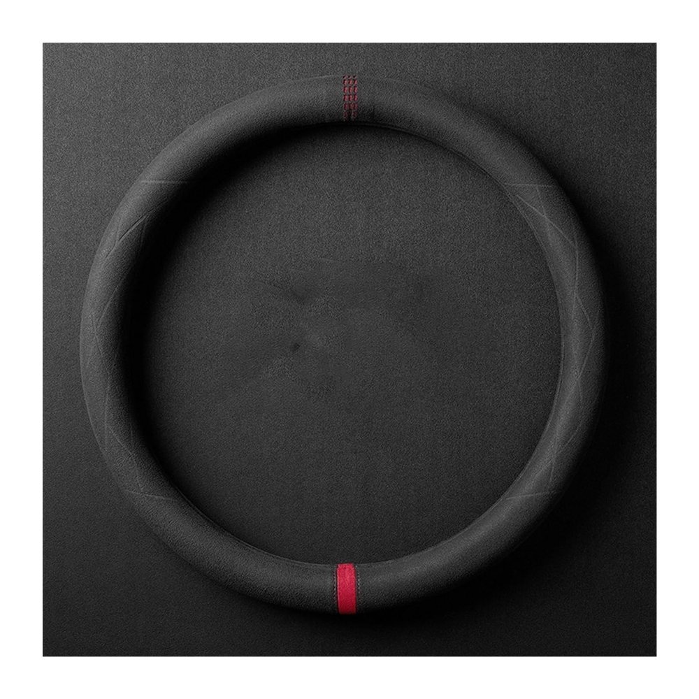 FUERU Car Steering Wheel Cover Set Universal Car Steering Wheel Cover Genuine Leather Thin Breathable Fashion Car Interior (Color : 3#)