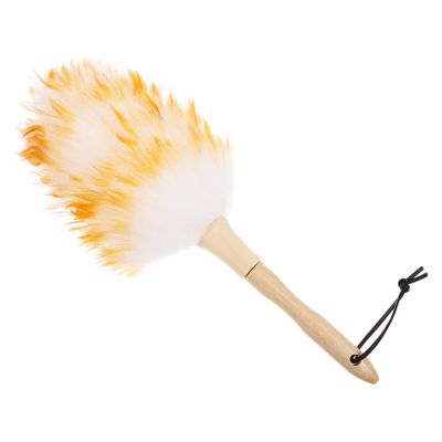Zerodeko 30cm Wool Duster Cleaning Brush Long Handle Maid Duster Heavy Duty Cleaning Tool Random Color