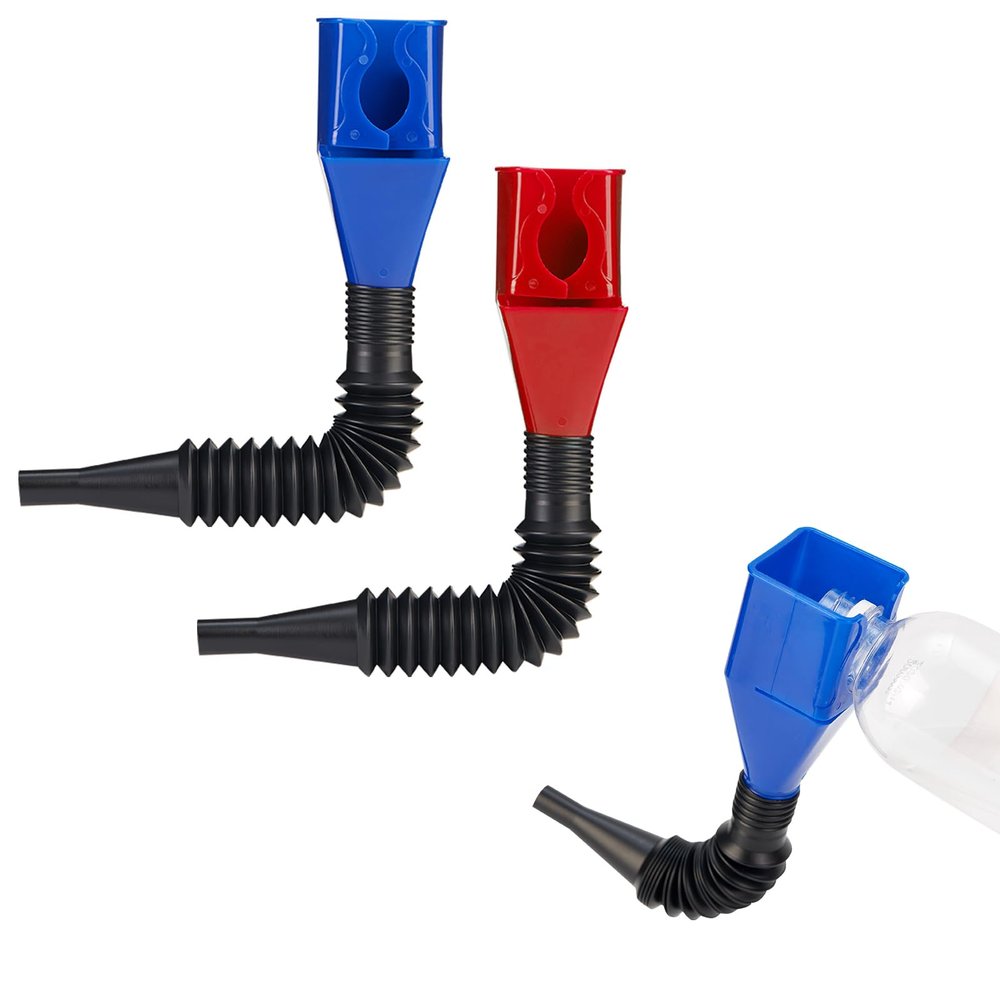 Funnels for Automotive Use,Flexible Draining Tool Snap Funnel, Retractable Automotive Fuel Funnel,Oil Snap for Cars and Motorcycles