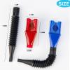 Funnels for Automotive Use,Flexible Draining Tool Snap Funnel, Retractable Automotive Fuel Funnel,Oil Snap for Cars and Motorcycles view 4