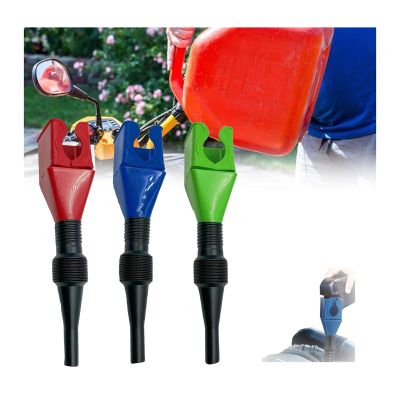 Retractable Auto Fuel Funnel, Flexible Draining Tool Snap Funnel, Universal Plastic Oil Funnel for Automotive Use, Folding Hands-Free Gasoline Engine Oil Funnel (3PCS)