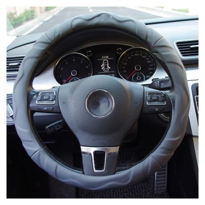 FUERU Car Steering Wheel Cover Set Universal Car Steering Wheel Cover Genuine Leather Four Seasons Universal Car Interior (Color : 3#)